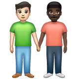 Dois Homens De Mãos Dadas: Pele Clara, Pele Escura para WhatsApp 2.26.8.72