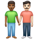 Dois Homens De Mãos Dadas: Pele Morena Escura, Pele Clara para WhatsApp 2.26.8.72