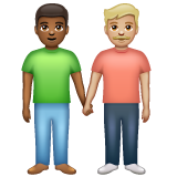 Dois Homens De Mãos Dadas: Pele Morena Escura, Pele Morena Clara para WhatsApp 2.26.8.72