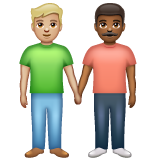 Dois Homens De Mãos Dadas: Pele Morena Clara, Pele Morena Escura para WhatsApp 2.26.8.72