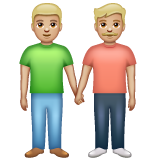 Dois Homens De Mãos Dadas: Pele Morena Clara para WhatsApp 2.26.8.72