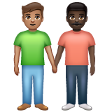 Dois Homens De Mãos Dadas: Pele Morena, Pele Escura para WhatsApp 2.26.8.72