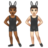 Men with Bunny Ears: Medium-Dark Skin Tone, Light Skin Tone для WhatsApp 2.26.8.72
