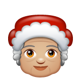 Миссис Клаус: светлый тон кожи для WhatsApp 2.26.8.72