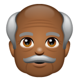 Homem Idoso: Pele Morena Escura para WhatsApp 2.26.8.72