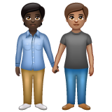 Pessoas De Mãos Dadas: Pele Escura, Pele Morena para WhatsApp 2.26.8.72