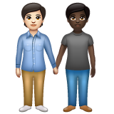 Pessoas De Mãos Dadas: Pele Clara, Pele Escura para WhatsApp 2.26.8.72