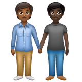 Pessoas De Mãos Dadas: Pele Morena Escura, Pele Escura para WhatsApp 2.26.8.72