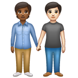 Pessoas De Mãos Dadas: Pele Morena Escura, Pele Clara para WhatsApp 2.26.8.72