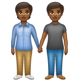 Pessoas De Mãos Dadas: Pele Morena Escura para WhatsApp 2.26.8.72