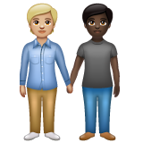 Pessoas De Mãos Dadas: Pele Morena Clara, Pele Escura para WhatsApp 2.26.8.72