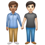 Pessoas De Mãos Dadas: Pele Morena, Pele Clara para WhatsApp 2.26.8.72