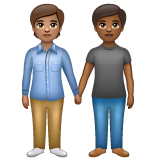 Pessoas De Mãos Dadas: Pele Morena, Pele Morena Escura para WhatsApp 2.26.8.72