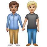 Pessoas De Mãos Dadas: Pele Morena, Pele Morena Clara para WhatsApp 2.26.8.72