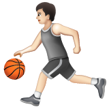 Pessoa Jogando Basquete: Pele Clara para WhatsApp 2.26.8.72