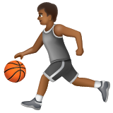 Pessoa Jogando Basquete: Pele Morena Escura para WhatsApp 2.26.8.72