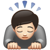 Orang menunduk: ton kulit cerah untuk WhatsApp 2.26.8.72