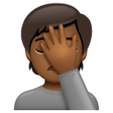 Pessoa Decepcionada: Pele Morena Escura para WhatsApp 2.26.8.72