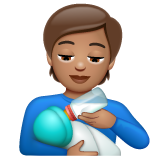 Pessoa Alimentando Bebê: Pele Morena para WhatsApp 2.26.8.72