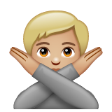 Pessoa Fazendo Gesto De “Não”: Pele Morena Clara para WhatsApp 2.26.8.72