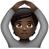 Pessoa Fazendo Gesto De “Ok”: Pele Escura para WhatsApp 2.26.8.72