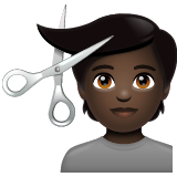 Pessoa Cortando O Cabelo: Pele Escura para WhatsApp 2.26.8.72