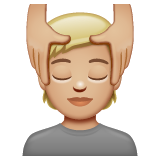 Pessoa Recebendo Massagem Facial: Pele Morena Clara para WhatsApp 2.26.8.72