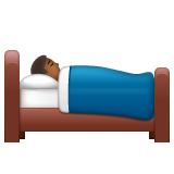 Людина в ліжку: темний тон шкіри для WhatsApp 2.26.8.72