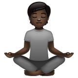 Pessoa Na Posição De Lótus: Pele Escura para WhatsApp 2.26.8.72