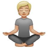 Pessoa Na Posição De Lótus: Pele Morena Clara para WhatsApp 2.26.8.72
