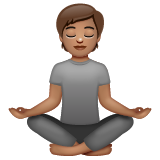 Pessoa Na Posição De Lótus: Pele Morena para WhatsApp 2.26.8.72