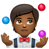Malabarista: Pele Morena Escura para WhatsApp 2.26.8.72