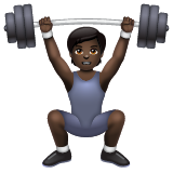 Pessoa Levantando Peso: Pele Escura para WhatsApp 2.26.8.72