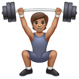 Pessoa Levantando Peso: Pele Morena para WhatsApp 2.26.8.72