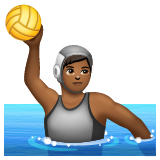 Pessoa Jogando Polo Aquático: Pele Morena Escura para WhatsApp 2.26.8.72
