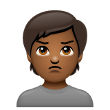 Pessoa Fazendo Bico: Pele Morena Escura para WhatsApp 2.26.8.72