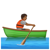 Pessoa Remando: Pele Morena Escura para WhatsApp 2.26.8.72