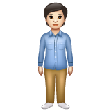 Pessoa Em Pé: Pele Clara para WhatsApp 2.26.8.72