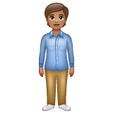 Pessoa Em Pé: Pele Morena para WhatsApp 2.26.8.72