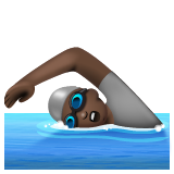 Pessoa Nadando: Pele Escura para WhatsApp 2.26.8.72