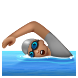 Плавання: середній тон шкіри для WhatsApp 2.26.8.72