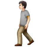Pessoa Andando: Pele Clara para WhatsApp 2.26.8.72