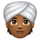 Людина в тюрбані: темний тон шкіри для WhatsApp 2.26.8.72
