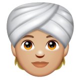 Pessoa Com Turbante: Pele Morena Clara para WhatsApp 2.26.8.72