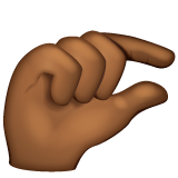 Mão Beliscando: Pele Morena Escura para WhatsApp 2.26.8.72