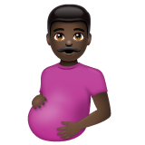 Pregnant Man: Dark Skin Tone for WhatsApp 2.26.8.72