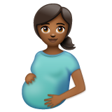 Grávida: Pele Morena Escura para WhatsApp 2.26.8.72