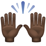 Mãos Para Cima: Pele Escura para WhatsApp 2.26.8.72
