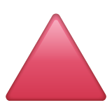 Triângulo Vermelho Para Cima para WhatsApp 2.26.8.72