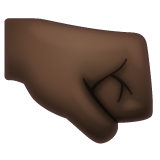 Punho Direito: Pele Escura para WhatsApp 2.26.8.72